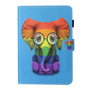For Lenovo Tab M11/ Xiaoxin Pad 11 2024 Coloured Drawing Stitching Smart Leather Tablet Case(Colorful Elephant)