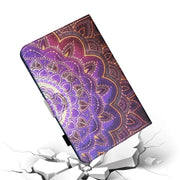 For Lenovo Tab P12 2023 / TB370FU Coloured Drawing Stitching Smart Leather Tablet Case(Mandala Flower)