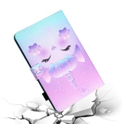 For Lenovo Tab P12 2023 / TB370FU Coloured Drawing Stitching Smart Leather Tablet Case(Unicorn)