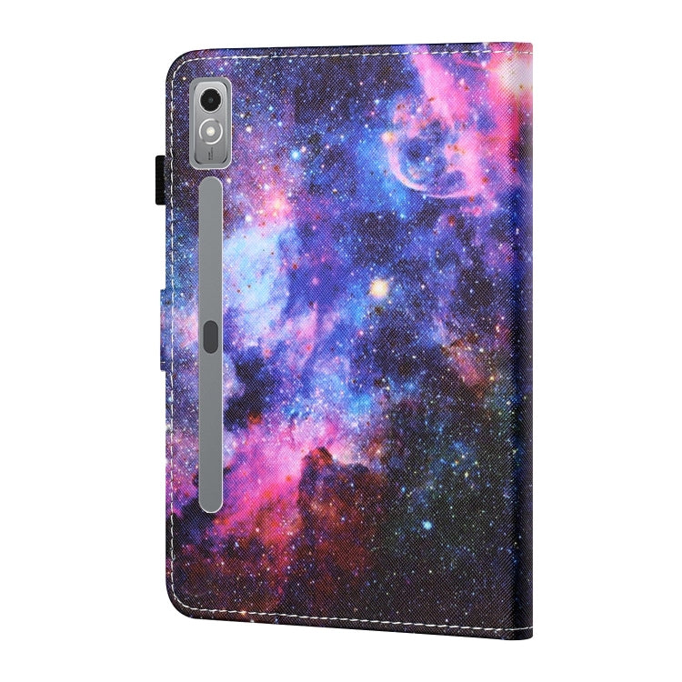 For Lenovo Tab P12 2023 / TB370FU Coloured Drawing Stitching Smart Leather Tablet Case(Starry Sky)
