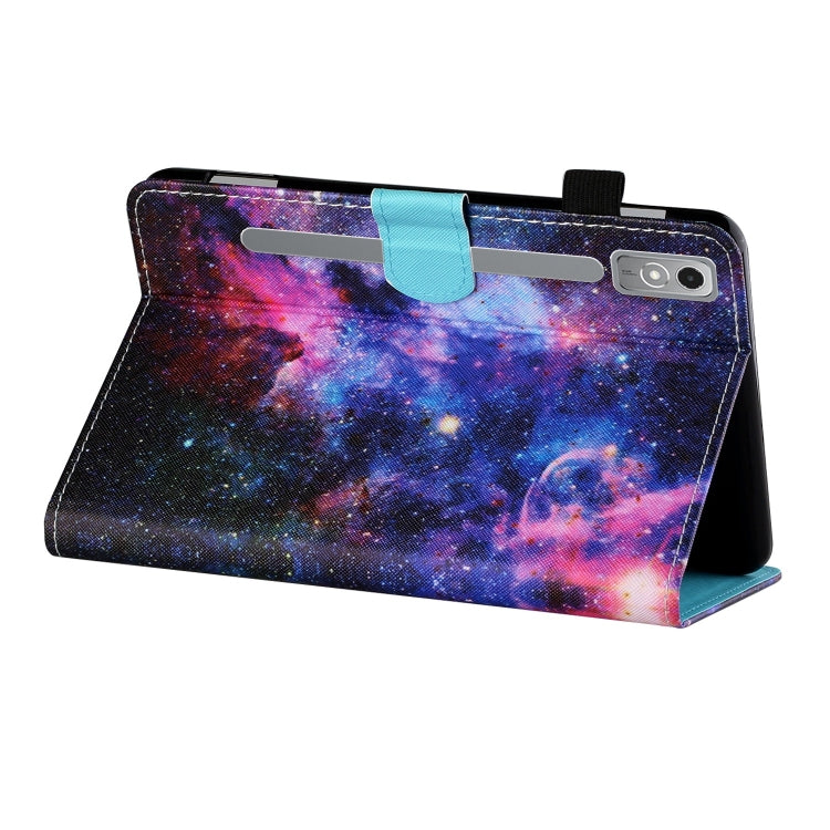 For Lenovo Tab P12 2023 / TB370FU Coloured Drawing Stitching Smart Leather Tablet Case(Starry Sky) - Lenovo by PMC TechLife | Online Shopping South Africa | PMC TechLife | Buy Now Pay Later Mobicred