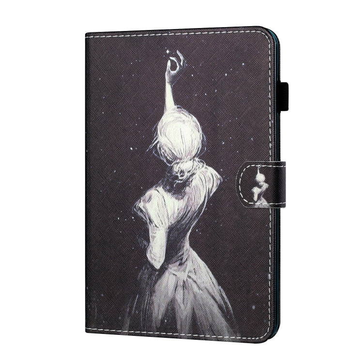 For Lenovo Tab P12 2023 / TB370FU Coloured Drawing Stitching Smart Leather Tablet Case(Star Girl)