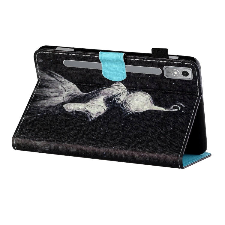 For Lenovo Tab P12 2023 / TB370FU Coloured Drawing Stitching Smart Leather Tablet Case(Star Girl)