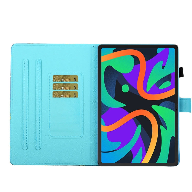 For Lenovo Tab M11/ Xiaoxin Pad 11 2024 Coloured Drawing Stitching Smart Leather Tablet Case(Mandala Flower)