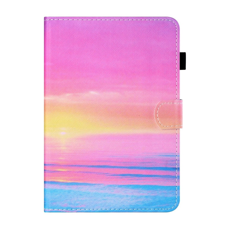 For Lenovo Tab M11/ Xiaoxin Pad 11 2024 Coloured Drawing Stitching Smart Leather Tablet Case(Sunrise) - Lenovo by PMC Jewellery | Online Shopping South Africa | PMC Jewellery | Buy Now Pay Later Mobicred