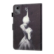 For Lenovo Tab M11/ Xiaoxin Pad 11 2024 Coloured Drawing Stitching Smart Leather Tablet Case(Star Girl)
