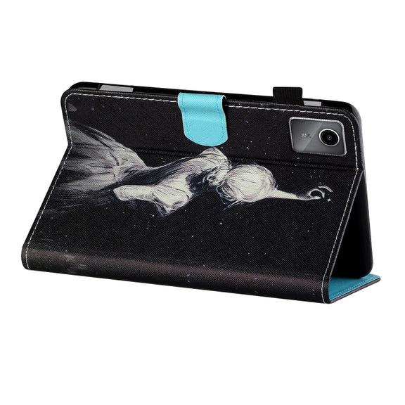 For Lenovo Tab M11/ Xiaoxin Pad 11 2024 Coloured Drawing Stitching Smart Leather Tablet Case(Star Girl)