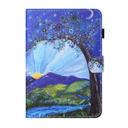 For Lenovo Tab M11/ Xiaoxin Pad 11 2024 Coloured Drawing Stitching Smart Leather Tablet Case(Sunrise and Tree)