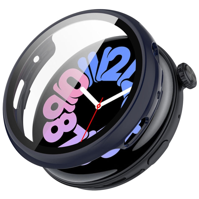 For vivo Watch 3 PC + Tempered Glass Film Integrated Watch Case(Ink Blue)