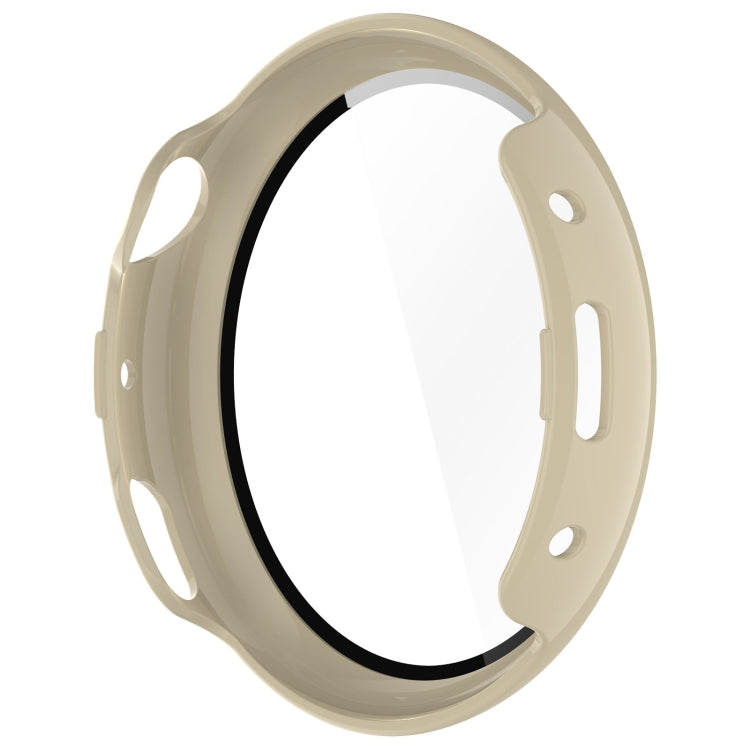 For vivo Watch 3 PC + Tempered Glass Film Integrated Watch Case(Ivory White) - Watch Case by PMC TechLife | Online Shopping South Africa | PMC TechLife | Buy Now Pay Later Mobicred