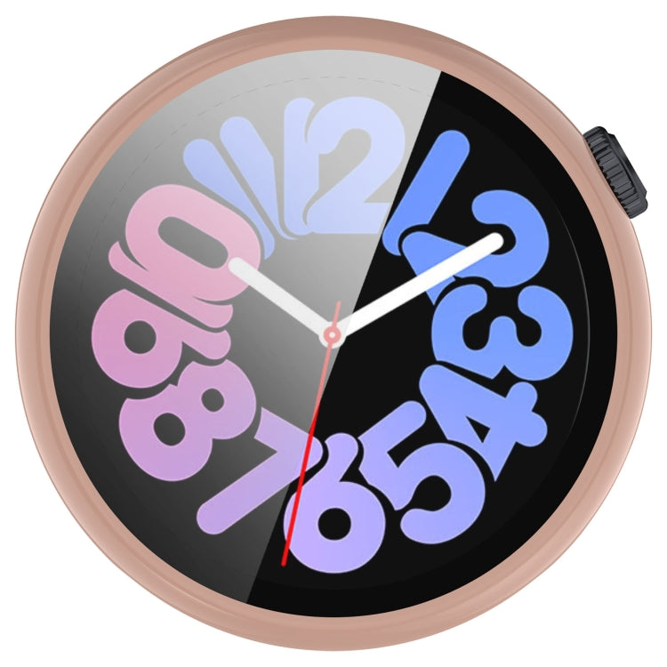 For vivo Watch 3 PC + Tempered Glass Film Integrated Watch Case(Pink) - Watch Case by PMC TechLife | Online Shopping South Africa | PMC TechLife | Buy Now Pay Later Mobicred
