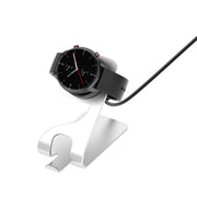 For Amazfit Bip 5 Unity A2324 Portable Magnetic Aluminum Alloy Charger Holder(Silver)