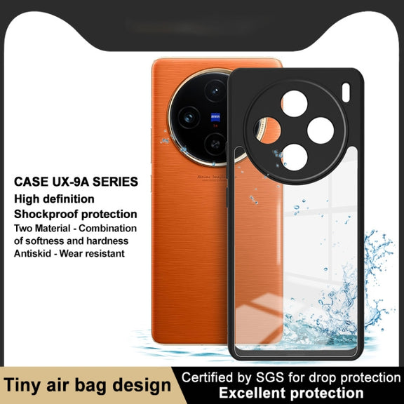 For vivo X100 5G imak UX-9A Series Four-corner Airbag Shockproof Phone Case