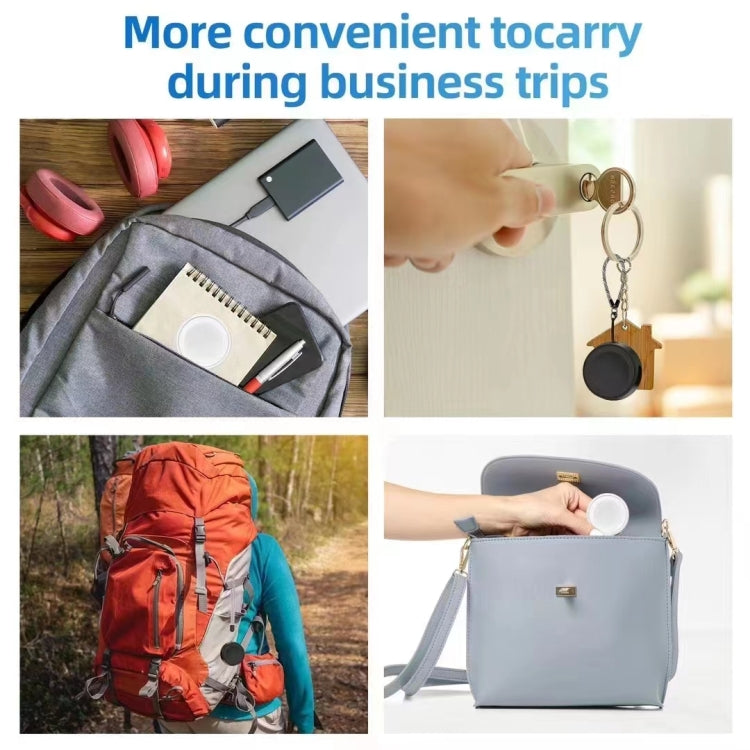 For Apple Watch Series Portable Smart Watch Magnetic Wireless Charger(White) - Charger / Holder by PMC TechLife | Online Shopping South Africa | PMC TechLife