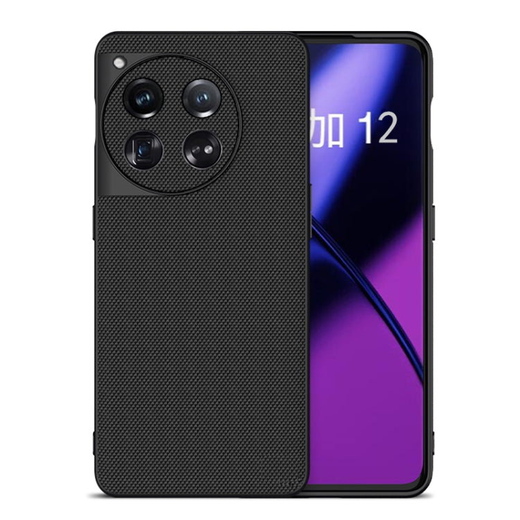 For OnePlus 12 Nylon Cloth Texture +TPU Phone Case(Black) - OnePlus Cases by PMC TechLife | Online Shopping South Africa | PMC TechLife