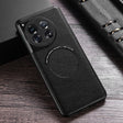 For OnePlus 12 PU MagSafe Magnetic Phone Case(Black) - OnePlus Cases by PMC TechLife | Online Shopping South Africa | PMC TechLife | Buy Now Pay Later Mobicred