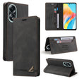 For OPPO A58 4G Skin Feel Anti-theft Brush Horizontal Flip Leather Case with Holder(Black) - OPPO Cases by PMC TechLife | Online Shopping South Africa | PMC TechLife | Buy Now Pay Later Mobicred