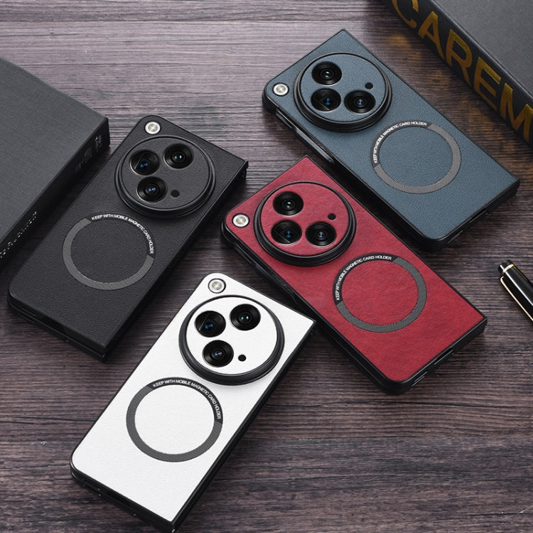 For OnePlus Open PU MagSafe Magnetic Phone Case(Black) - OnePlus Cases by PMC TechLife | Online Shopping South Africa | PMC TechLife | Buy Now Pay Later Mobicred