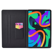 For Lenovo Tab M11/ Xiaoxin Pad 11 2024 Voltage Coloured Drawing Smart Leather Tablet Case(Pink Beach)