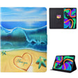 For Lenovo Tab M11/ Xiaoxin Pad 11 2024 Voltage Coloured Drawing Smart Leather Tablet Case(Blue Beach) - Lenovo by PMC Jewellery | Online Shopping South Africa | PMC Jewellery | Buy Now Pay Later Mobicred