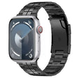 For Apple Watch SE 44mm Tortoise Buckle Titanium Steel Watch Band(Black) - free shipping - PMC TechLife - Order now!