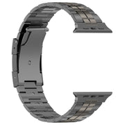 For Apple Watch Series 2 42mm Tortoise Buckle Titanium Steel Watch Band(Grey)