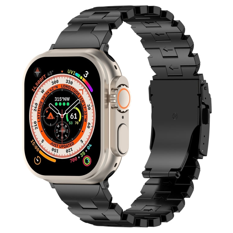 For Apple Watch Ultra 2 49mm Butterfly Type Titanium Steel Watch Band(Black) - free shipping - PMC TechLife - Order now!