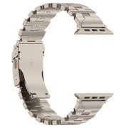 For Apple Watch Ultra 2 49mm Butterfly Type Titanium Steel Watch Band(Titanium)