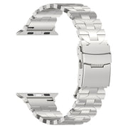 For Apple Watch Series 9 45mm Butterfly Type Titanium Steel Watch Band(Silver)