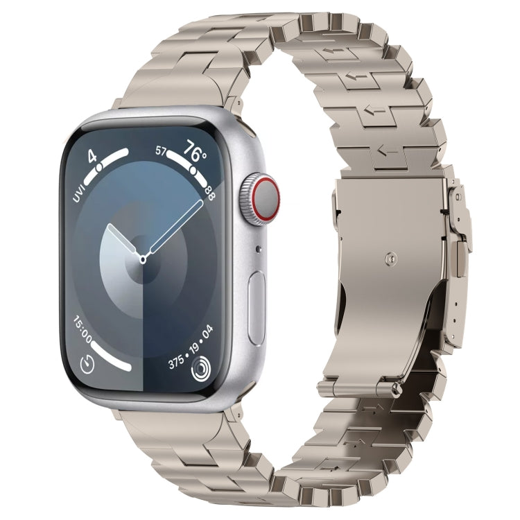 For Apple Watch SE 44mm Butterfly Type Titanium Steel Watch Band(Titanium) - Watch Bands by PMC TechLife | Online Shopping South Africa | PMC TechLife