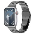 For Apple Watch Series 4 44mm Butterfly Type Titanium Steel Watch Band(Grey) - Watch Bands by PMC TechLife | Online Shopping South Africa | PMC TechLife