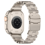 For Apple Watch Series 4 40mm Butterfly Type Titanium Steel Watch Band(Titanium)