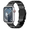 For Apple Watch Series 2 42mm Butterfly Type Titanium Steel Watch Band(Black) - Watch Bands by PMC TechLife | Online Shopping South Africa | PMC TechLife