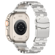 For Apple Watch Series 2 38mm Butterfly Type Titanium Steel Watch Band(Silver)