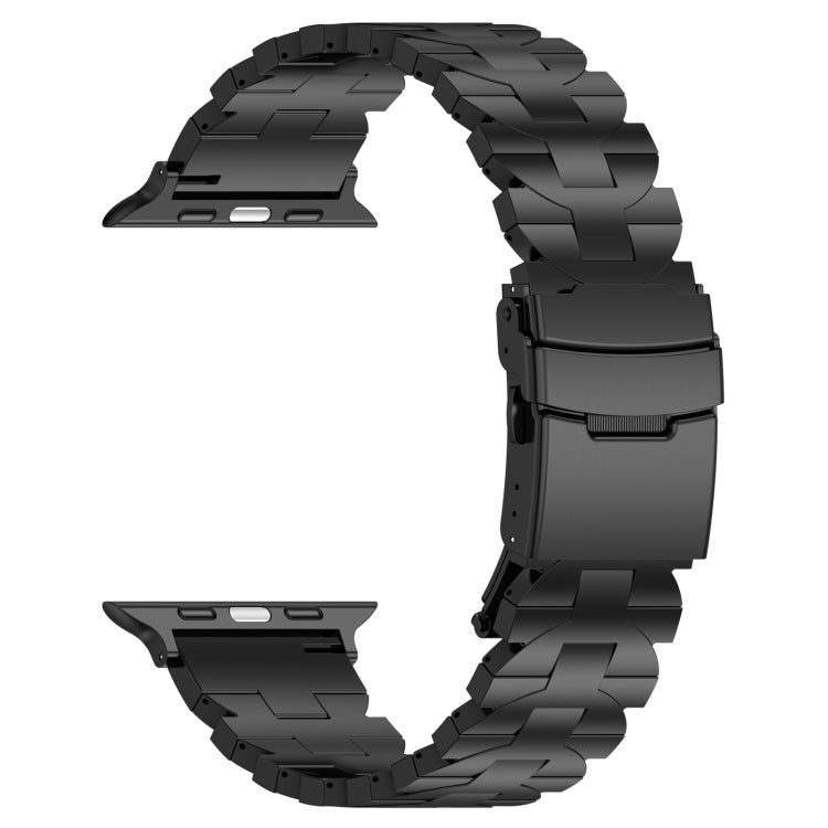 For Apple Watch 42mm Butterfly Type Titanium Steel Watch Band(Black) - free shipping - PMC TechLife - Order now!