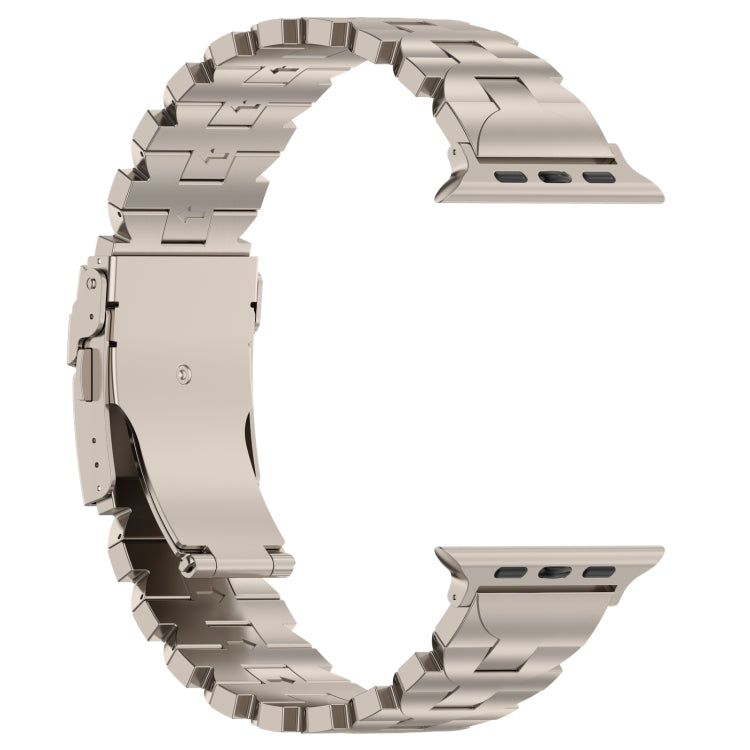 For Apple Watch 42mm Butterfly Type Titanium Steel Watch Band(Titanium) - Watch Bands by PMC TechLife | Online Shopping South Africa | PMC TechLife