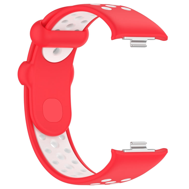 For Redmi Watch 4 Two Color Silicone Sports Watch Band(Red White) - Watch Bands by PMC TechLife | Online Shopping South Africa | PMC TechLife
