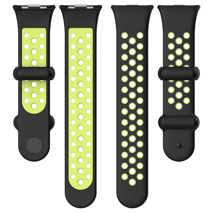 For Redmi Watch 4 Two Color Silicone Sports Watch Band(Red White)