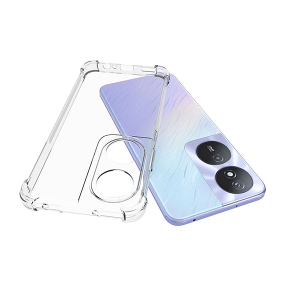 For Honor Play 50 Plus 5G / 8T 5G / X7b 4G Shockproof Non-slip Thickening TPU Phone Case(Transparent)