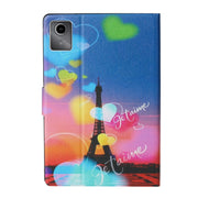 For Lenovo Tab M11/ Xiaoxin Pad 11 2024 Voltage Coloured Drawing Smart Leather Tablet Case(Romantic Tower)