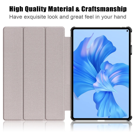 For Huawei MatePad Pro 11 2024 / 2022 Coloured Drawing 3-Fold Smart Leather Tablet Case(Dream Deer)