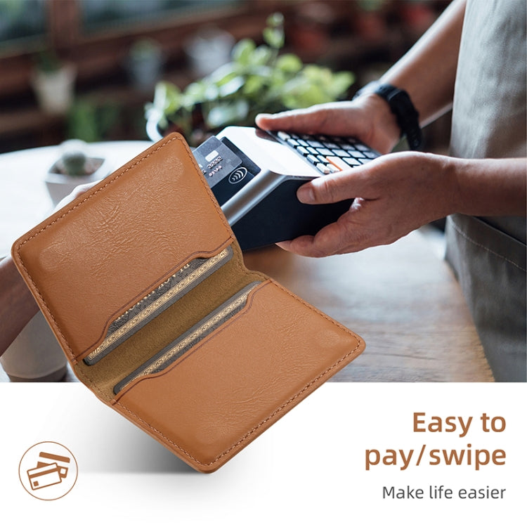 For iPhone 16 Plus Denior Cowhide Texture Leather MagSafe Detachable Wallet Phone Case(Khaki) - free shipping - PMC TechLife - Order now!