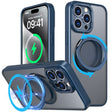 For iPhone 15 Pro Max 360-degree Rotating MagSafe Magnetic Holder Phone Case(Navy Blue) - iPhone 15 Pro Max Cases by PMC TechLife | Online Shopping South Africa | PMC TechLife