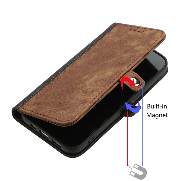 For Google Pixel 9 Side Buckle Double Fold Hand Strap Leather Phone Case(Brown)