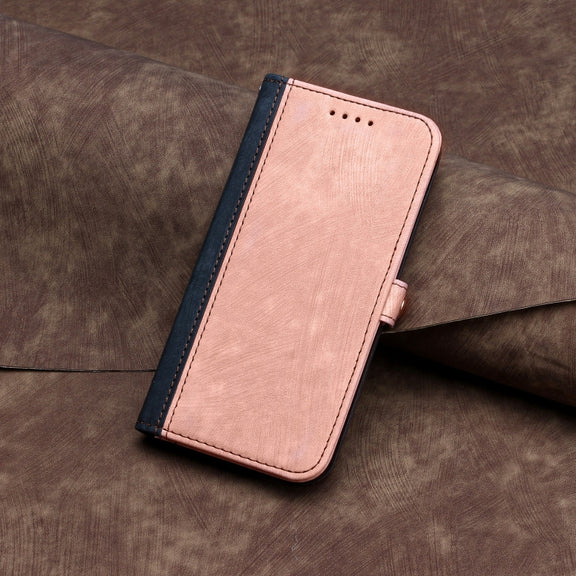 For Google Pixel 9 Side Buckle Double Fold Hand Strap Leather Phone Case(Pink)