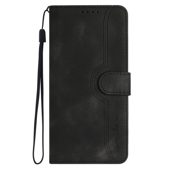 For Google Pixel 9 Pro Heart Pattern Skin Feel Leather Phone Case(Black)