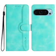 For Google Pixel 9 Pro Heart Pattern Skin Feel Leather Phone Case(Light Blue) - Google Cases by PMC TechLife | Online Shopping South Africa | PMC TechLife | Buy Now Pay Later Mobicred