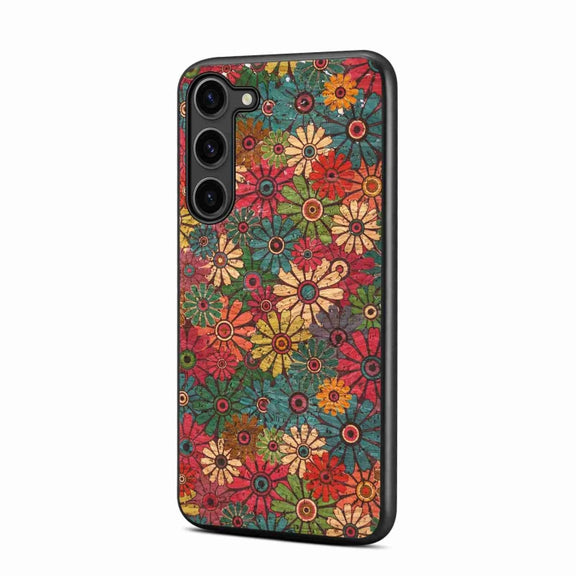 For Samsung Galaxy S24 5G Four Seasons Flower Language Series TPU Phone Case(Spring Green)