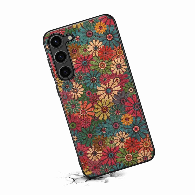 For Samsung Galaxy S24 5G Four Seasons Flower Language Series TPU Phone Case(Spring Green)