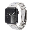 For Apple Watch Series 9 41mm Three-Bead Stainless Steel Watch Band(Silver) - free shipping - PMC TechLife - Order now!